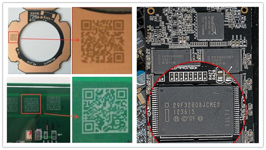 線路板激光雕碼機(jī),激光雕刻線路板